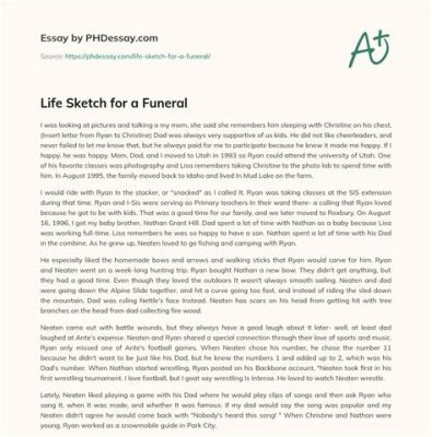 how to write a life sketch for a funeral: finding the perfect balance between reverence and celebration